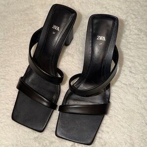 Zara strappy heeled sandals